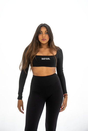 BABYGIRL Black Active Set (Long Sleeve)